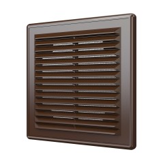 Решетка вентиляционная вытяжная, из ABS пластика 150х150, цвет Коричневый