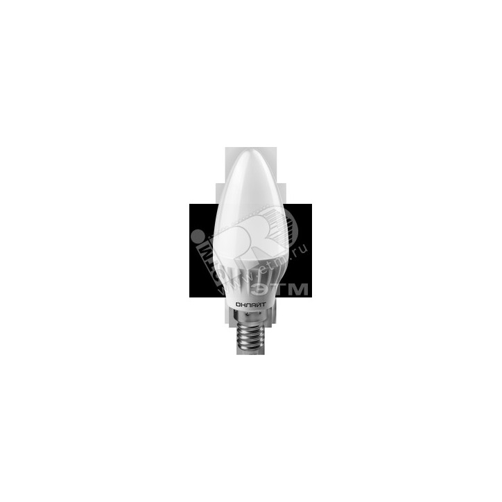 Лампа светодиодная LED 6вт E14 белый матовая свеча Лампа светодиодная LED 6вт E14 белый матовая свеча