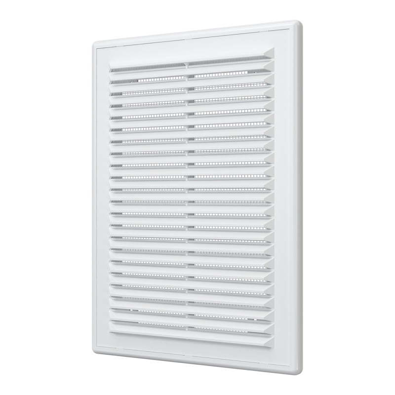 Решетка вентиляционная вытяжная, из ABS пластика 185х255