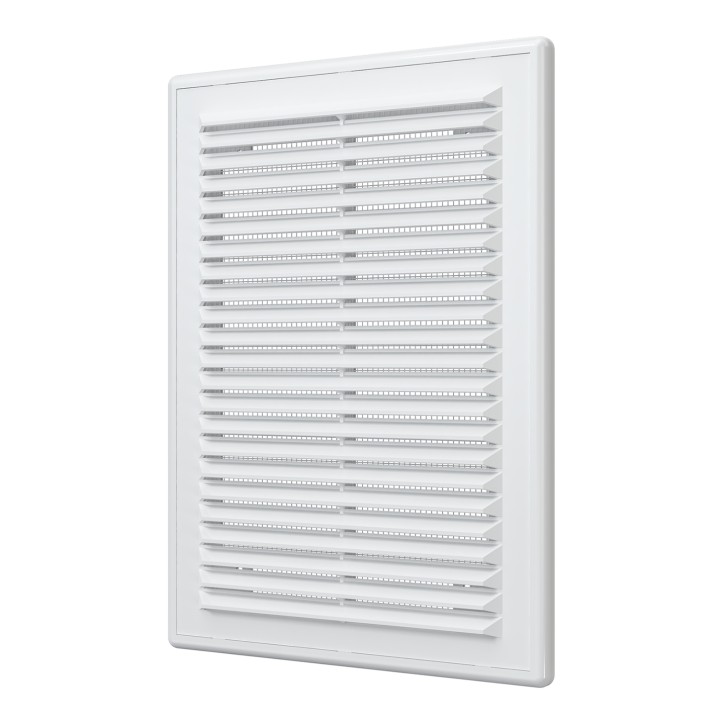 Решетка вентиляционная вытяжная, из ABS пластика 185х255