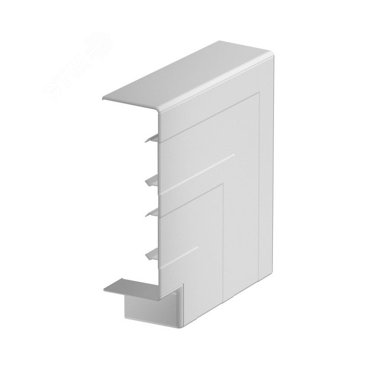 Крышка плоского угла кабельного канала Rapid 45-2 53x165 мм (ПВХ, серый)