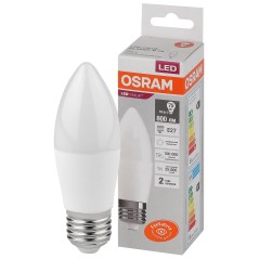 Лампа светодиодная OSRAM LED Value B, 800лм, 10Вт (замена 75Вт), 4000К (нейтральный белый свет). Цоколь E27, колба B, угол пучка