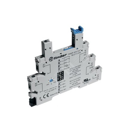 Розетка с винтовыми клеммами (с зажимной клетью) для реле 34 серии, встроенный таймер мультифункциональный (AI, DI, GI, SW), рег