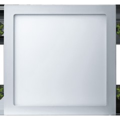 Светильник светодиодный ДВО-24w 4000К 1600Лм квадратный slim белый