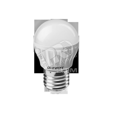Лампа светодиодная LED 6вт E27 теплый матовый шар