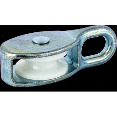 Блок одинарный нейлоновый шкив 25мм (для троса 7мм)