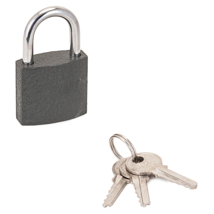 Замок навесной с цилиндровым механизмом секрета, СТАНДАРТ HG-330 серый Замок навесной с цилиндровым механизмом секрета, СТАНДАРТ HG-330 серый