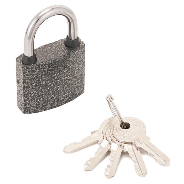 Замок навесной с цилиндровым механизмом секрета, АЛЛЮР ВС1Ч-340 серый Замок навесной с цилиндровым механизмом секрета, АЛЛЮР ВС1Ч-340 серый