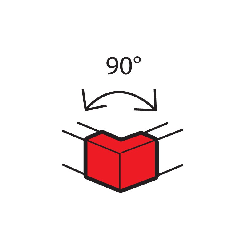 Внешний угол 90° 100х50мм METRA