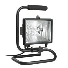 Прожектор ИО500П(переноска) галогенный черный IP54 IEK
