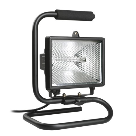 Прожектор ИО500П(переноска) галогенный черный IP54 IEK
