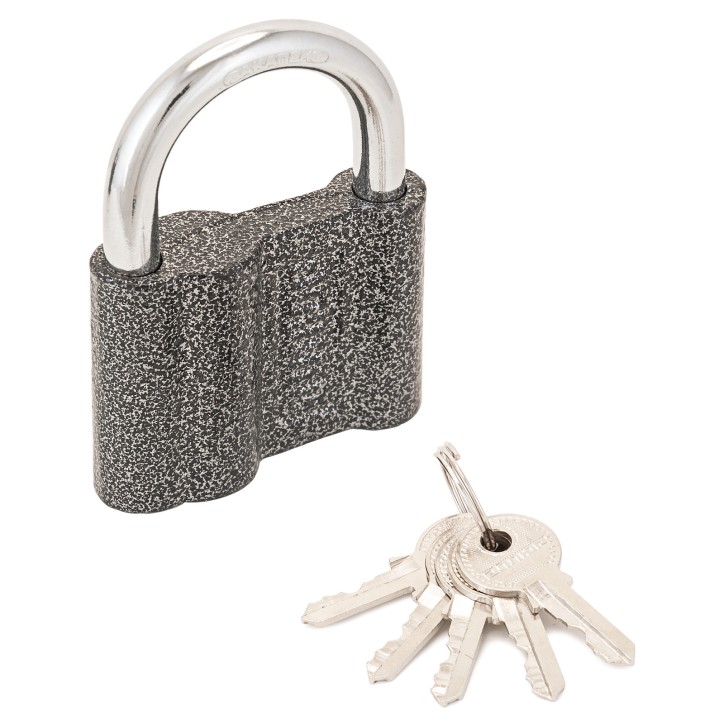Замок навесной с цилиндровым механизмом секрета, АЛЛЮР ВС1Ч-470 серый Замок навесной с цилиндровым механизмом секрета, АЛЛЮР ВС1Ч-470 серый