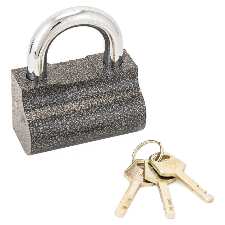 Замок навесной с дисковым механизмом секрета, АЛЛЮР ВС2-9С античное серебро Замок навесной с дисковым механизмом секрета, АЛЛЮР ВС2-9С античное серебро