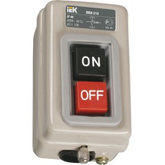 Выключатель кнопочный ВКИ-211 трехполюсный 6А IP40 230/400В
