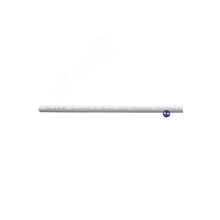 Труба полипропиленовая 20x3.4 SDR 6 PN 25 PPR армированная стекловолокном белая, хлыст 4м