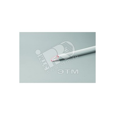 Труба полипропиленовая 50x8.3 SDR 6 PN 25 PPR RUBIS армированная стекловолокном белая, хлыст 4м