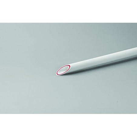 Труба полипропиленовая 25x4.2 SDR 6 PN 25 PPR RUBIS армированная стекловолокном белая, хлыст 4м