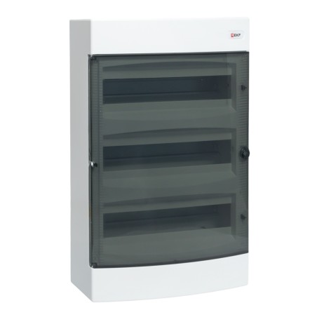 Щит распределительный навесной "Unix" прозрачная дверь 3х18 (54) модулей 526x396x112 IP40