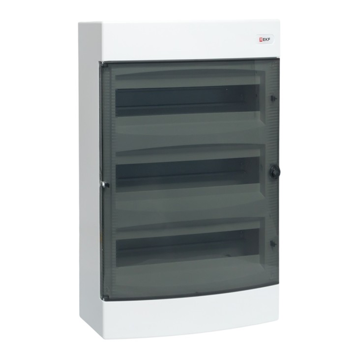 Щит распределительный навесной "Unix" прозрачная дверь 3х18 (54) модулей 526x396x112 IP40