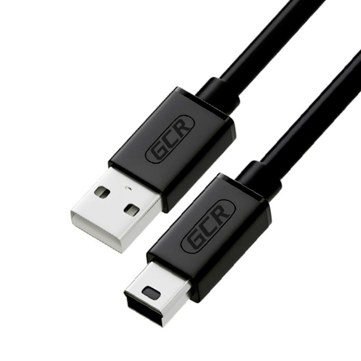 Кабель USB 2.0 AM на Mini USB B, 3 м., черный, морозостойкий, GCR-UM2M5P-BB2S-3.0m