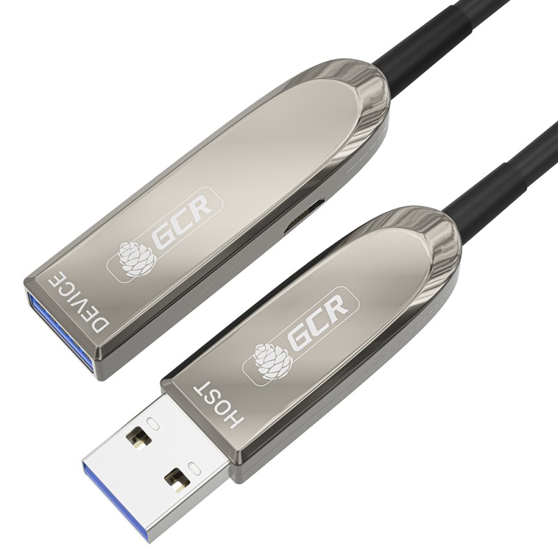 Удлинитель оптический USB 3.0 AM на AF, 15 м., высокоскоростной, GCR-54790