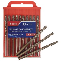 Сверло по металлу Cutop Profi с кобальтом 5%, 9.5X125 мм (5 шт)