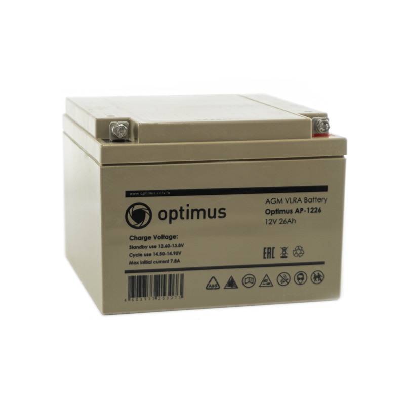 Аккумуляторная батарея Optimus AP-1226 26ач 12в