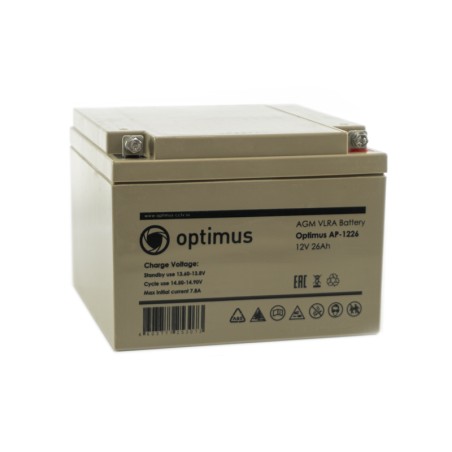 Аккумуляторная батарея Optimus AP-1226 26ач 12в