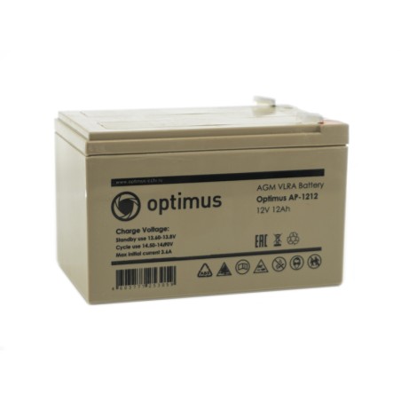 Аккумуляторная батарея Optimus AP-1212 12ач 12в