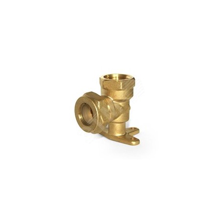 Угольник 15x1/2 EF, с креплением