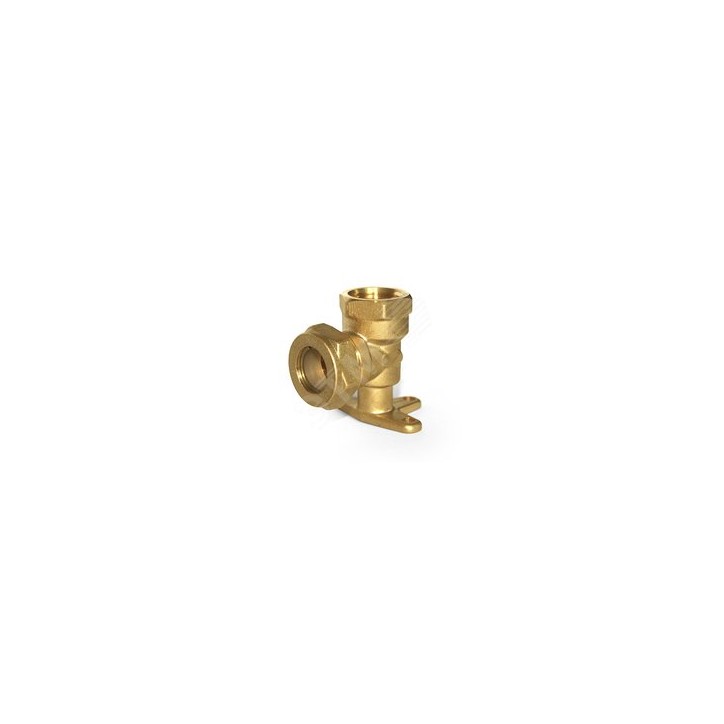 Угольник 15x1/2 EF, с креплением