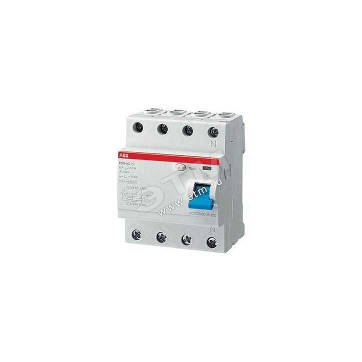 Выкл.диф.тока 4мод. F204 AC-63/0,1
