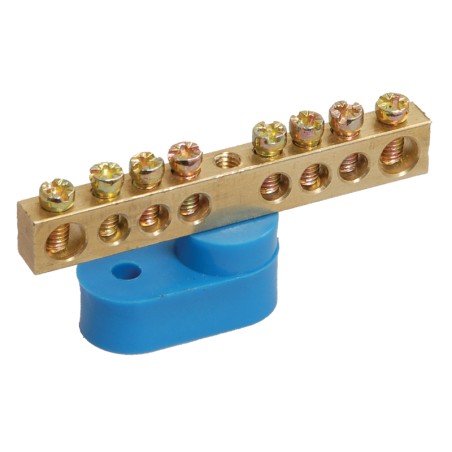 Шина N ноль на одном угловом изоляторе ШНИ-6х9-8-У1-С