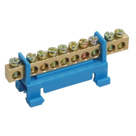 Шина нулевая на DIN-изолятор типа Стойка ШНИ-6х9-10-С-С