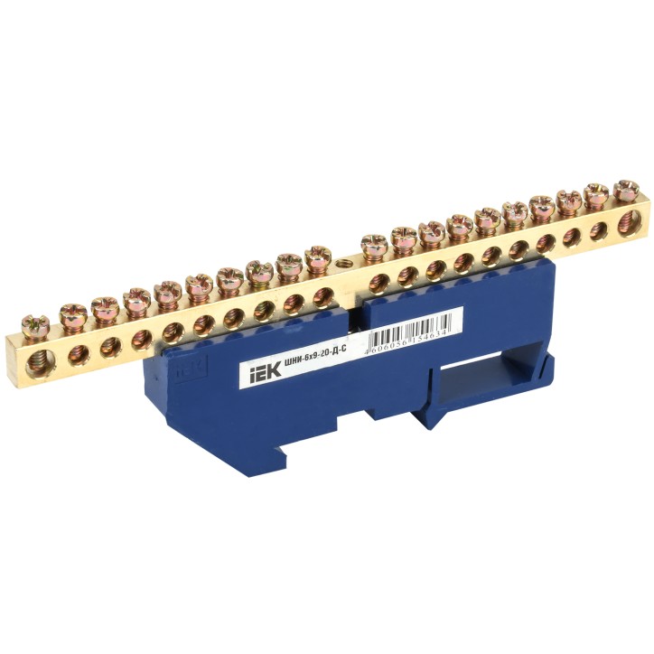 Шина N ноль на DIN-изоляторах ШНИ-6х9-20-Д-С Шина N ноль на DIN-изоляторах ШНИ-6х9-20-Д-С