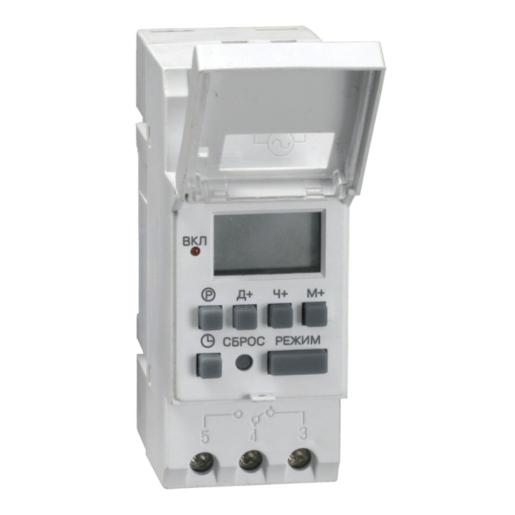 Таймер цифровой ТЭ15 16А 230V на DIN-рейку Таймер цифровой ТЭ15 16А 230V на DIN-рейку