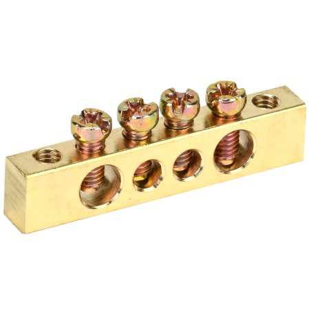 Шина PEN земля-ноль 6х9мм 4/2 (4группы/крепеж по краям)