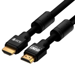 Кабель HDMI 2.1 19М на 19М, 0.5 м., AL черный, ферритовые кольца, GCR-53658