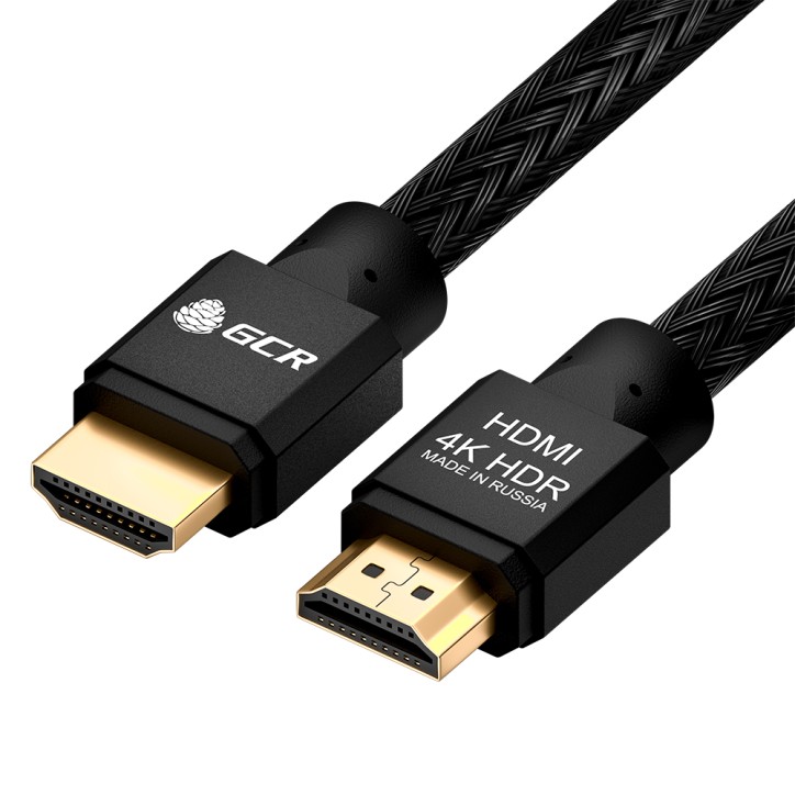 Кабель HDMI 2.0, Ultra HD 19М на 19М, 3 м., AL черный нейлон, GCR-52190