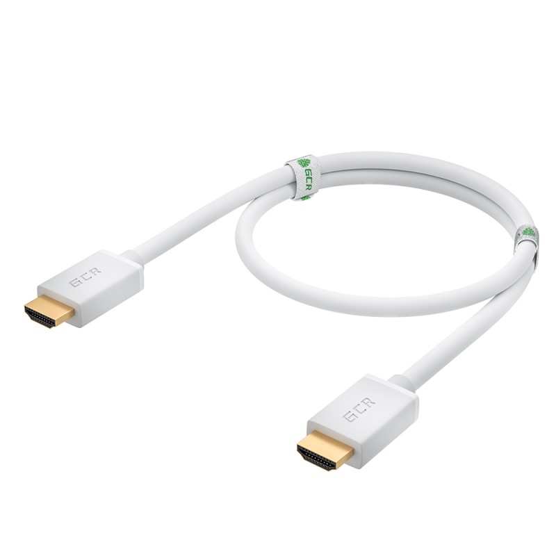 Кабель HDMI 2.0, Ultra HD 19М на 19М , 0.5 м., белый, GCR-HM761-0.5m