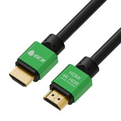 Кабель HDMI 2.0, Ultra HD 19М на 19М, 0.3 м., SLIM красный , GCR-51602