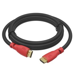 Кабель HDMI 2.0, Ultra HD 19М на 19М, 5 м., черный-красный, GCR-HM351-5.0m