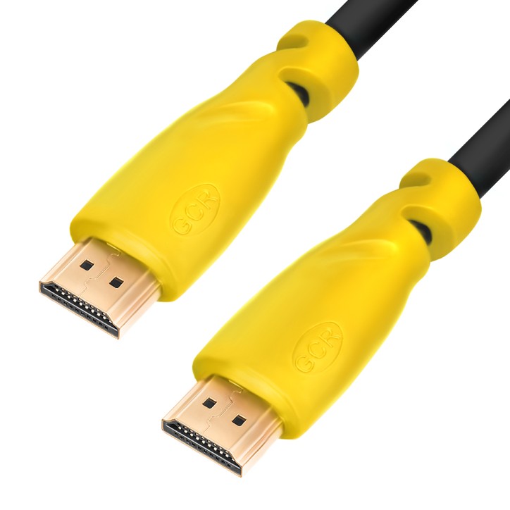 Кабель HDMI 1.4 19М на 19М, 1 м., желтый, позолоченные контакты, GCR-HM340-1.0m