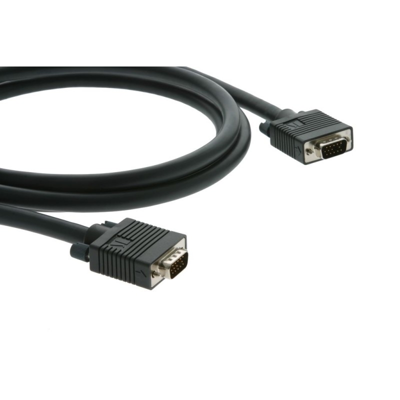 Кабель VGA M на VGA M, 0.9 м., черный