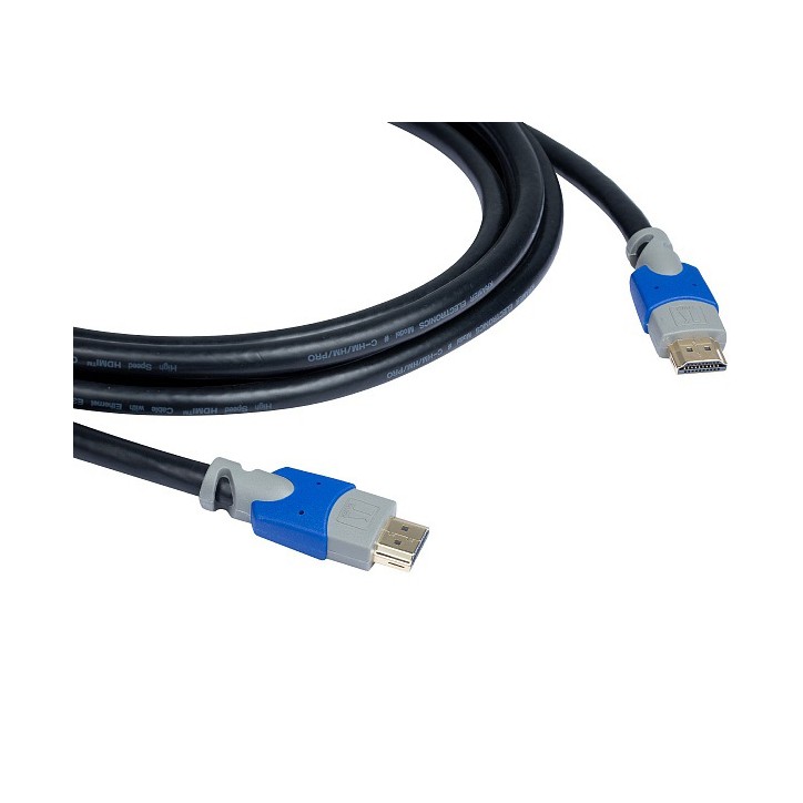 Кабель HDMI 4К М на HDMI М, 10.6 м., черный-синий