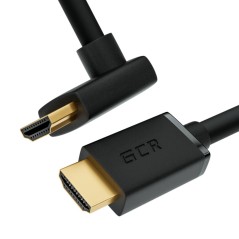 Кабель HDMI 2.0, Ultra HD 19M на 19M, 2 м., угловой, черный, GCR-52319