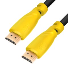 Кабель HDMI 1.4 19М на 19М, 2 м., желтый, позолоченные контакты, GCR-HM340-2.0m