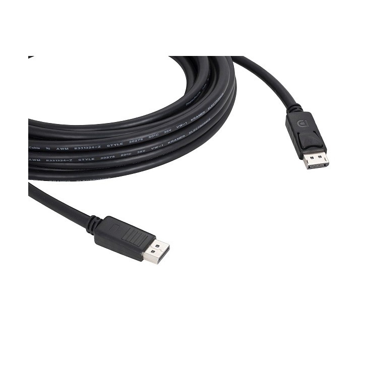 Кабель DisplayPort 1.2 M на DisplayPort M, 7.6 м., черный