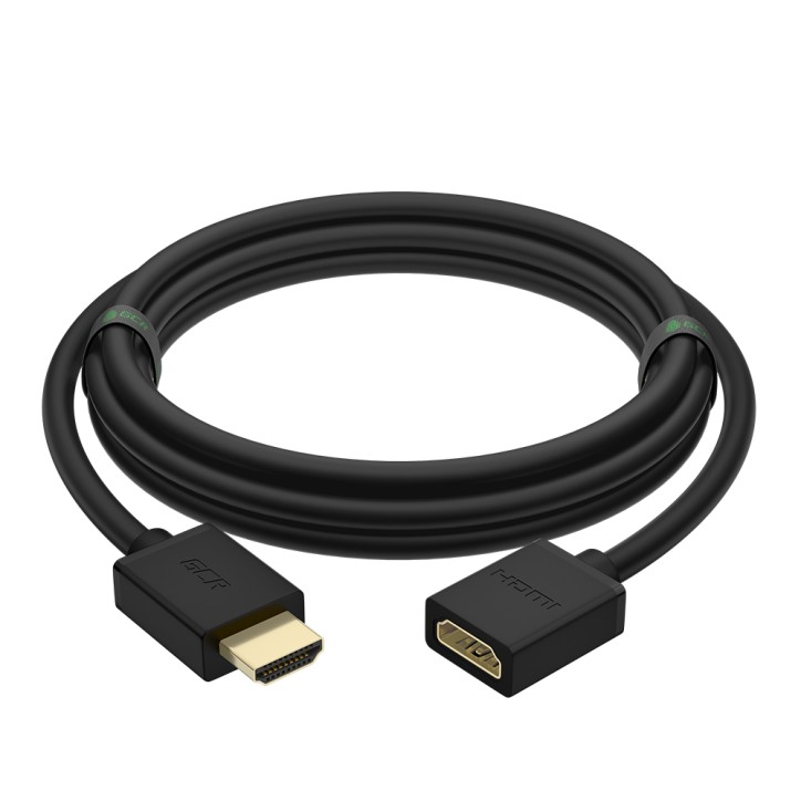 Удлинитель HDMI 2.0 19М на HDMI 19F, 7.5 м., черный, позолоченные контакты, GCR-51661