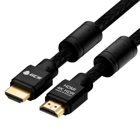 Кабель HDMI 2.0, Ultra HD 19М на 19М, 7.5 м., AL черный нейлон, ферритовые кольца, GCR-52193